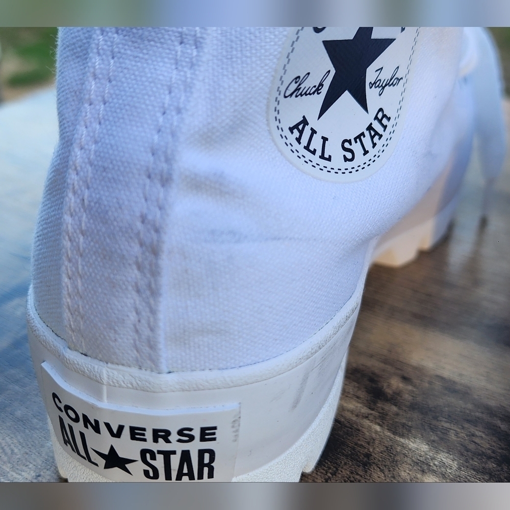 Converse White High-Top Sneakers Classic Design - Picture 7 of 10